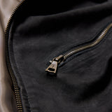 Robert Jacket- Mixed Media Center Front Zipper Closure
