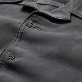 Simo Shirt- Camp Shirt Button Closure Raw Hem