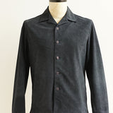 Simo Shirt- Camp Shirt Button Closure Raw Hem