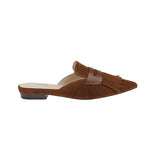 Barbe Buckskin Suede Loafer Mule