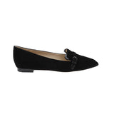 Brielle Suede Loafer In Black
