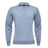 Light Gauge Blue Long Sleeve Polo