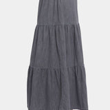 Tiered Maxi Skirt with Elastic
