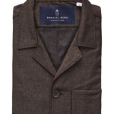 Wool Flannel D-Constructed Shirt Jacket