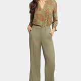 Wide Leg Cargo Capri Pants