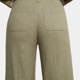 Wide Leg Cargo Capri Pants