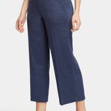 Wide Leg Cropped Cargo Pants