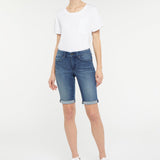 Briella 11 Inch Jean Shorts With Roll Cuffs