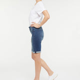Briella 11 Inch Jean Shorts With Roll Cuffs