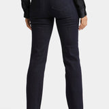 Marilyn High Rise Straight Jean With Wide Waist Band