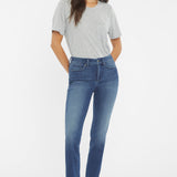 Sheri Slim Ankle Jeans With Roll Cuffs