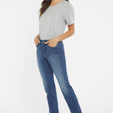 Sheri Slim Ankle Jeans With Roll Cuffs