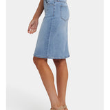 High-Rise Hollywood Stretch Denim Skirt