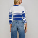 Yukio Striped Crop Crew Shirt