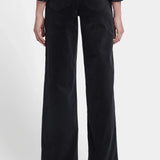 TERESA WIDE LEG 1 1/2 HEM Black Corduroy Pants