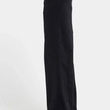 TERESA WIDE LEG 1 1/2 HEM Black Corduroy Pants