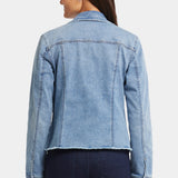 Frayed Hem Denim Jacket