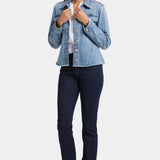 Frayed Hem Denim Jacket