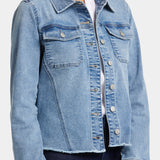 Frayed Hem Denim Jacket