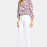 Sheri Slim Ankle Jeans With Frayed Hems