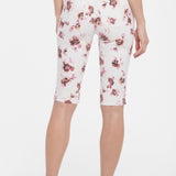 Bike Capri Jeans with Riveted Side Slits