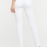 Sheri Slim Ankle Jeans With Frayed Hems