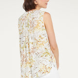 Sleeveless Pintuck Blouse