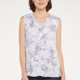 Sleeveless Pintuck Blouse