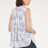 Sleeveless Pintuck Blouse