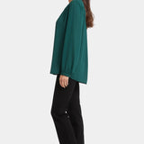 Trinity Blouse in Pine Forest Green