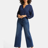 Teresa Wide Leg Ankle Jeans