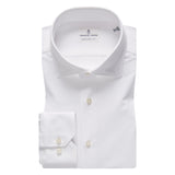 White Solid Modern 4Flex Stretch Knit Shirt