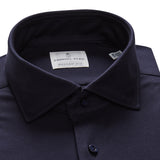 Navy Solid Modern 4Flex Stretch Knit Shirt