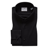 Black Solid Modern 4Flex Stretch Knit Shirt