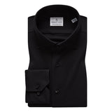 Black Solid Modern 4Flex Stretch Knit Shirt