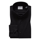 Black Solid Modern 4Flex Stretch Knit Shirt