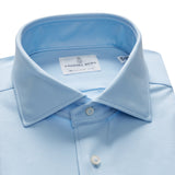Powder Blue Modern 4Flex Stretch Knit Shirt