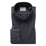 Charcoal Solid Modern 4Flex Stretch Knit Shirt