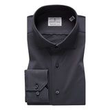 Charcoal Solid Modern 4Flex Stretch Knit Shirt