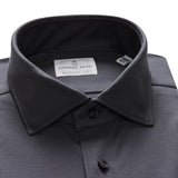 Charcoal Solid Modern 4Flex Stretch Knit Shirt