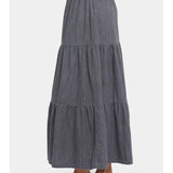 Tiered Maxi Skirt with Elastic