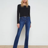 Benny Long Sleeves Crop Crew Neck Top