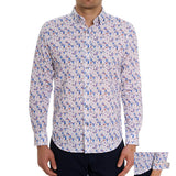 Blue Hawaiian Long Sleeve Shirt