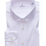 White Solid Stretch Jersey Knit Shirt