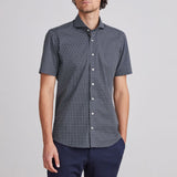 Printed Stretch Poplin S/S Sport Casual Shirt