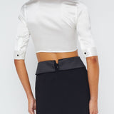 Niccola Cropped Fitted Blouse