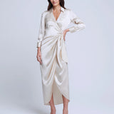 Kadi Long Wrap Dress
