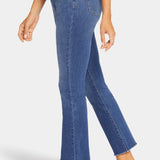 High-Rise Slim Bootcut Ankle with Fray