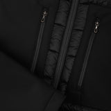 Light Quilted Down Jacket with Stretch Scuba Inserts