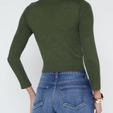 Kamdyn Cropped Mock Neck Sweater
